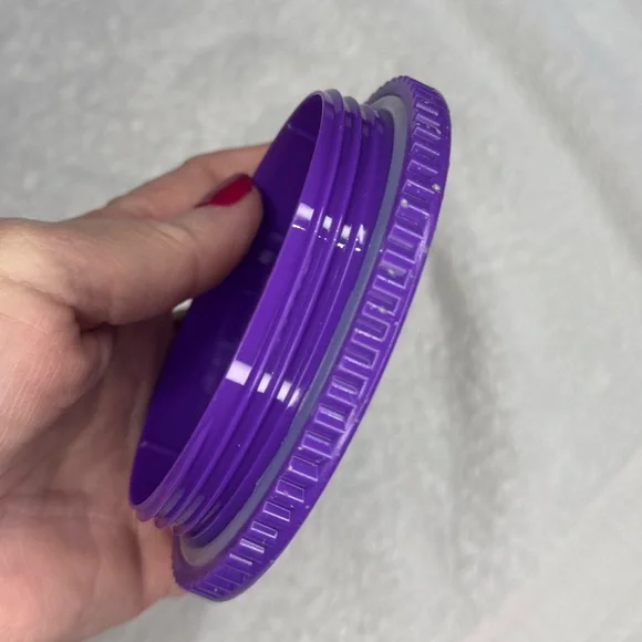 NWT Starbucks Glow-in-the-Dark Purple Tumbler with Green Straw, 24oz - Picture 7 of 10